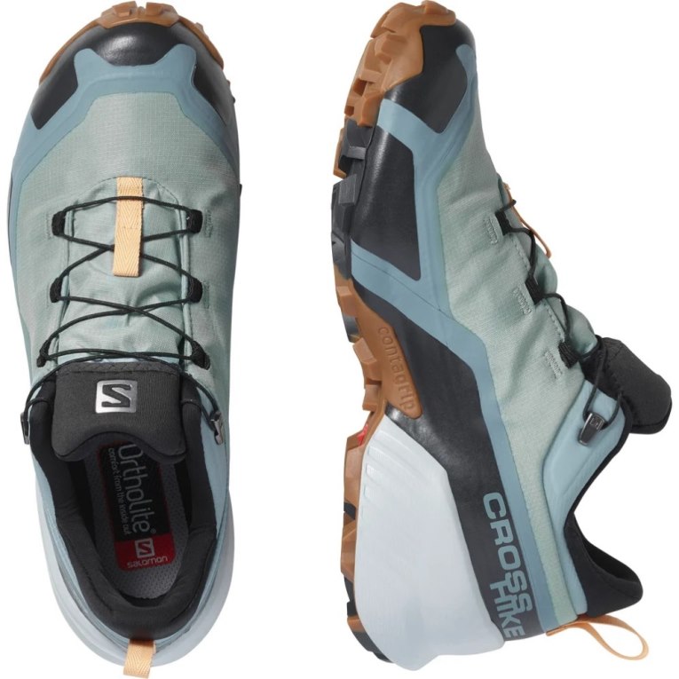 Tenis Senderismo Salomon Cross Hike GTX Mujer Verde Menta | MX SMCY942